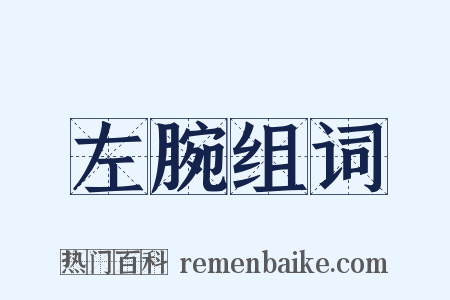 左腕组词是什么意思的图片
